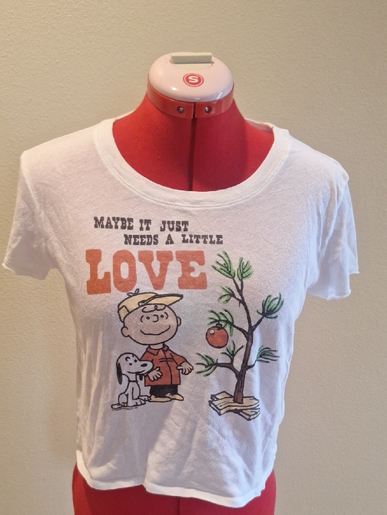 Abercrombie & Fitch Other - Abercrombie & Fitch White Kids Peanuts 'LOVE' Graphic Tee Size 12
